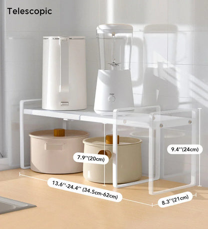 יום אחרון למבצע 49% הנחה🥳מתקן משטח מתרחב מפלדה עם עמיד בפני חלודה למזווה מטבח